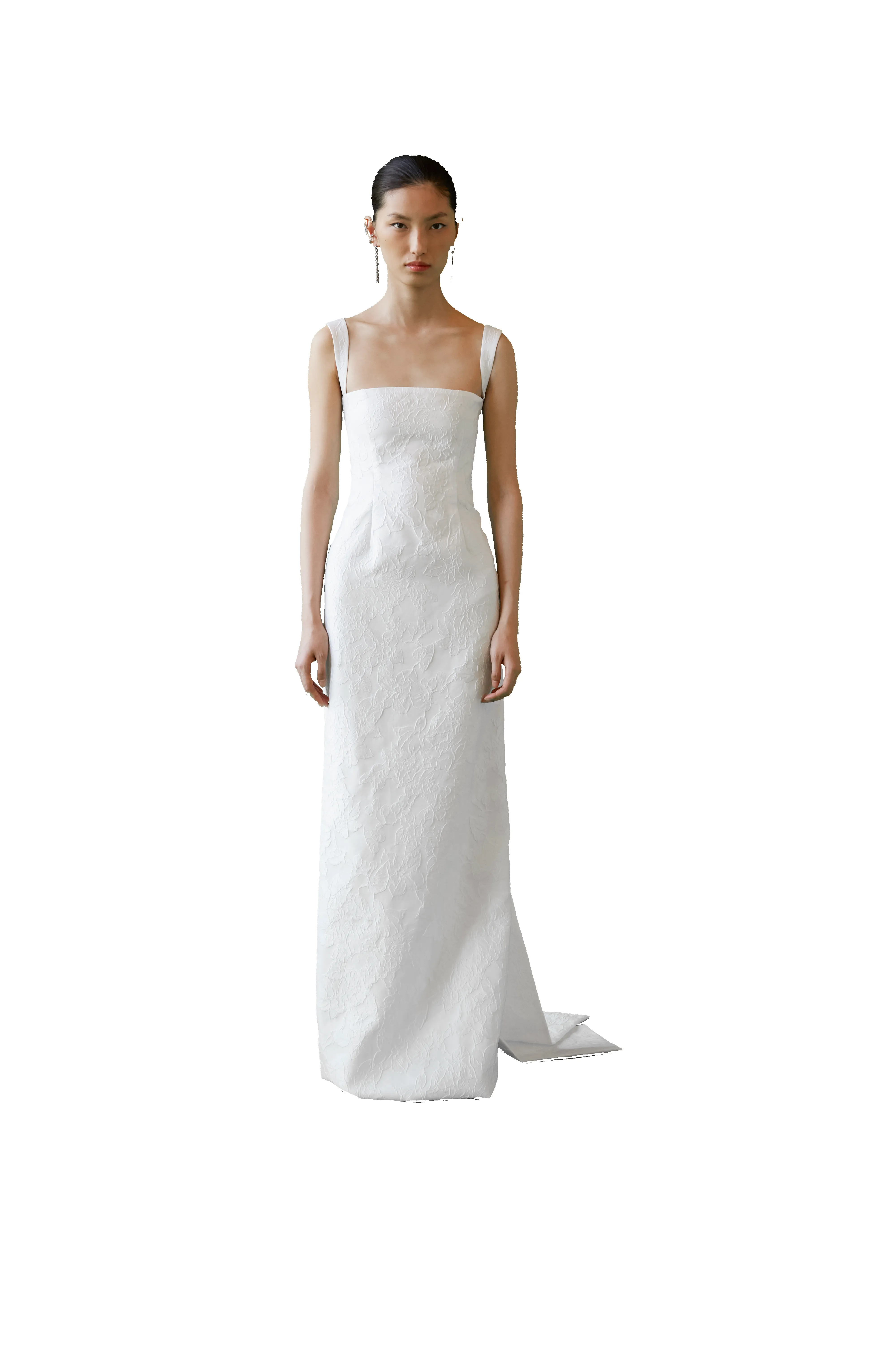 STYLE 106 // COLUMN GOWN WITH SASHES sold by THE OWN STUDIO product image thumbnail 4