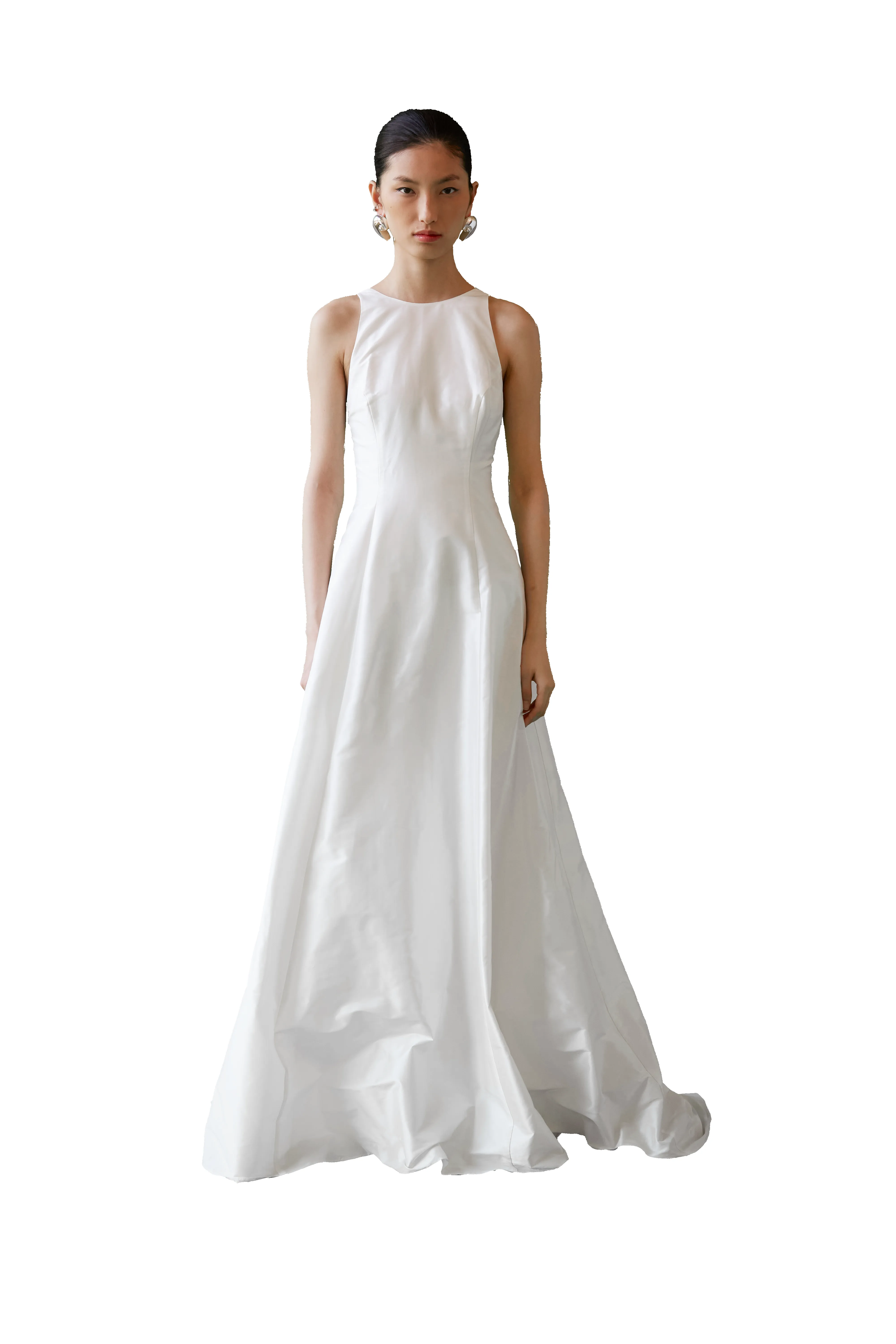 STYLE 079 // SILK TAFFETA BACKLESS RACER GOWN sold by THE OWN STUDIO product image thumbnail 5