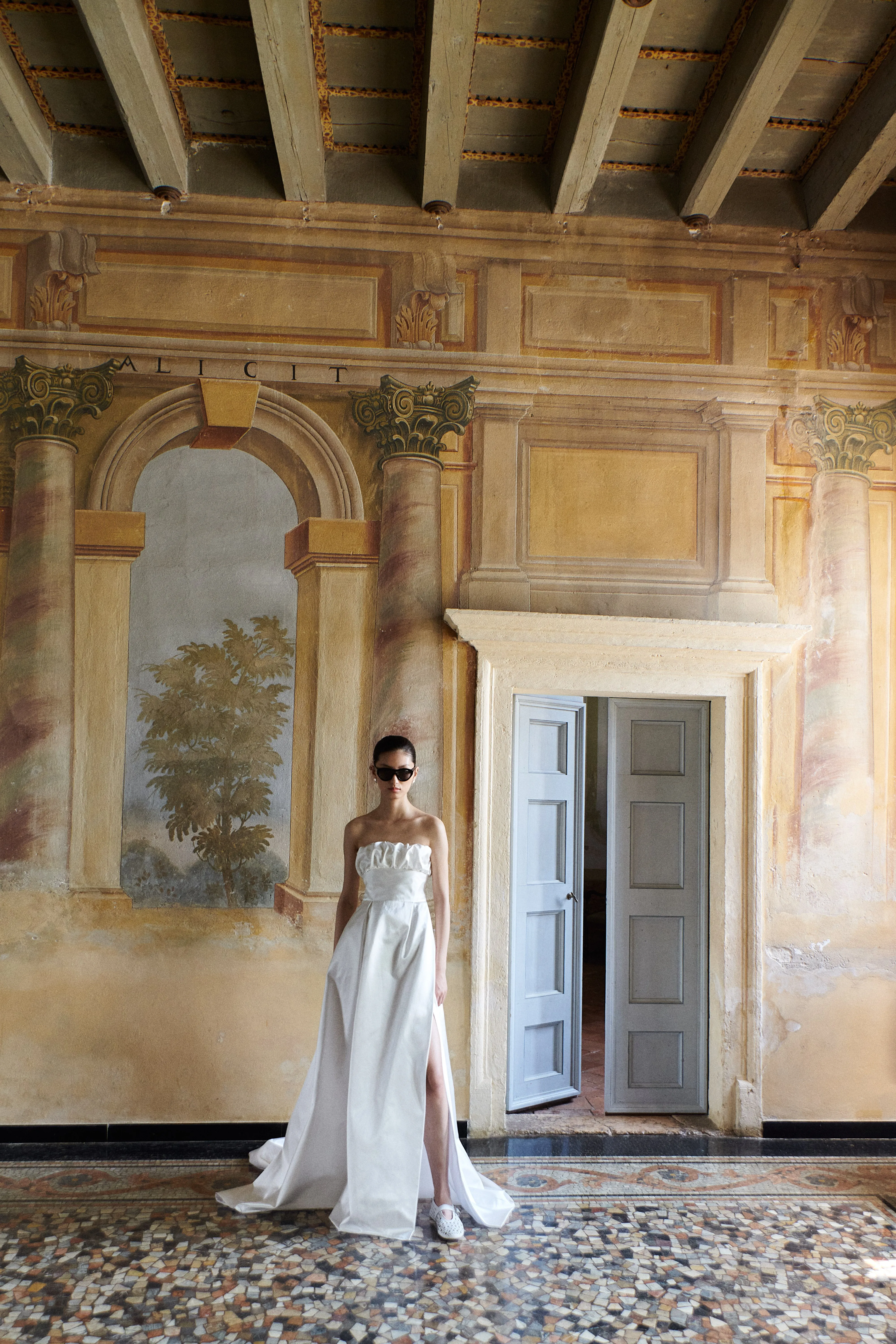 STYLE 139 // DUCHESSE SATIN GOWN WITH WRAP SKIRT sold by THE OWN STUDIO product image thumbnail 3