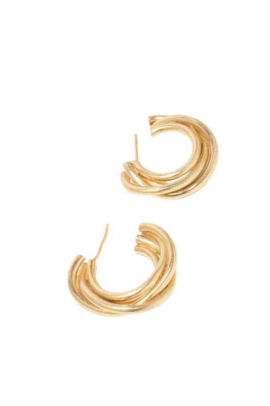 COMPLETED WORKS // GOLD VERMEIL HOOPS sold by THE OWN STUDIO