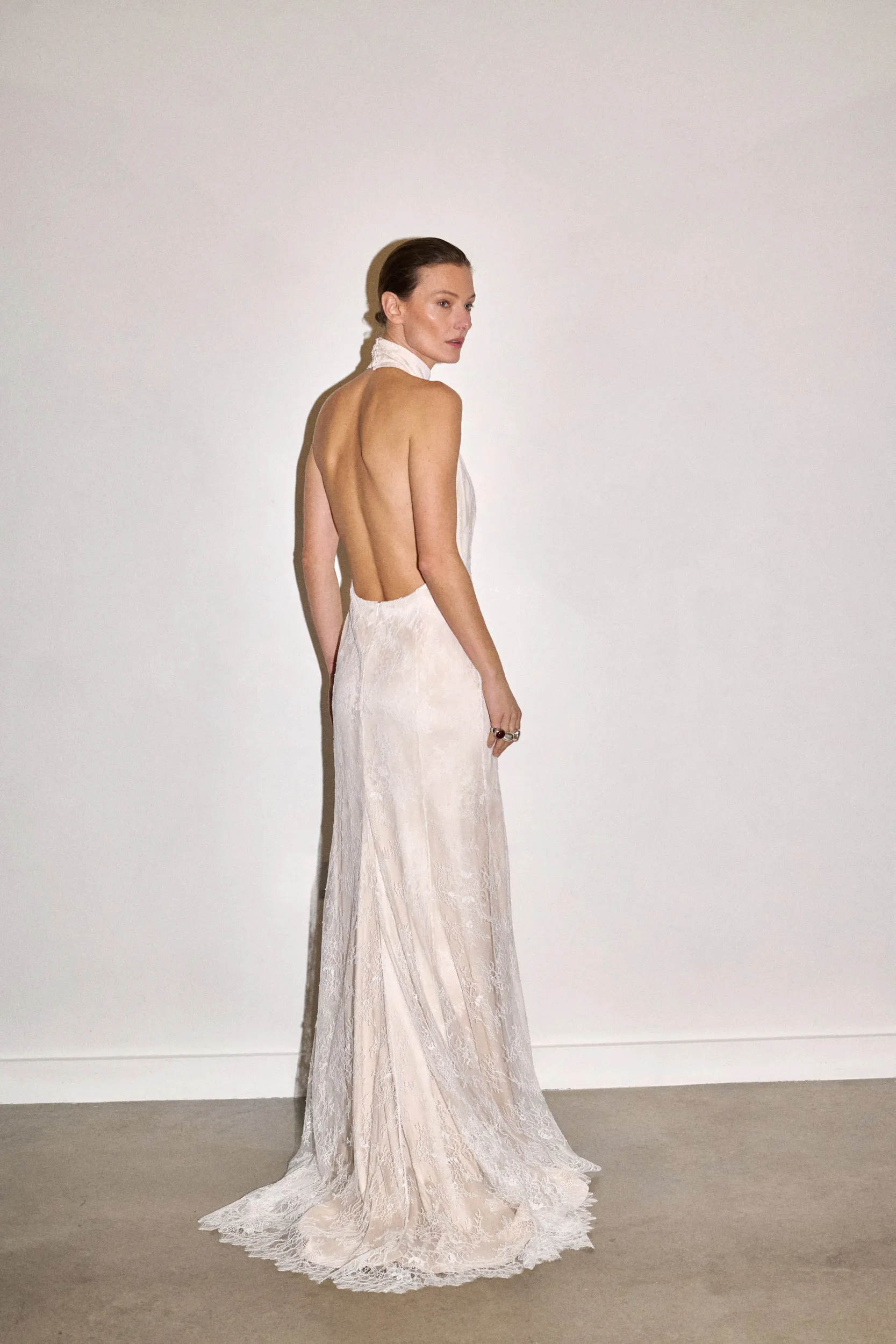 STYLE 186 // BACKLESS LACE HALTER sold by THE OWN STUDIO product image thumbnail 3