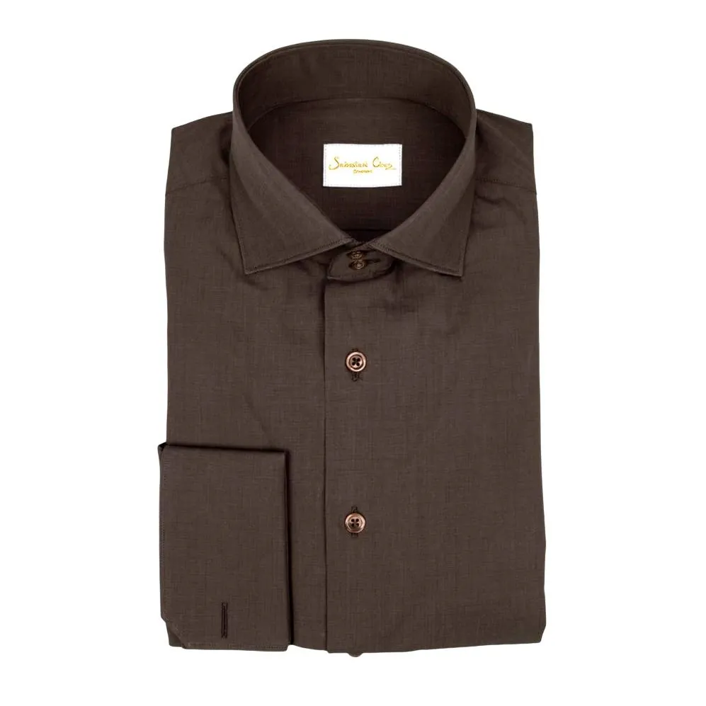 Chocolate Dress Shirt @ The Vault sold by Sebastian Cruz Couture product image thumbnail 2