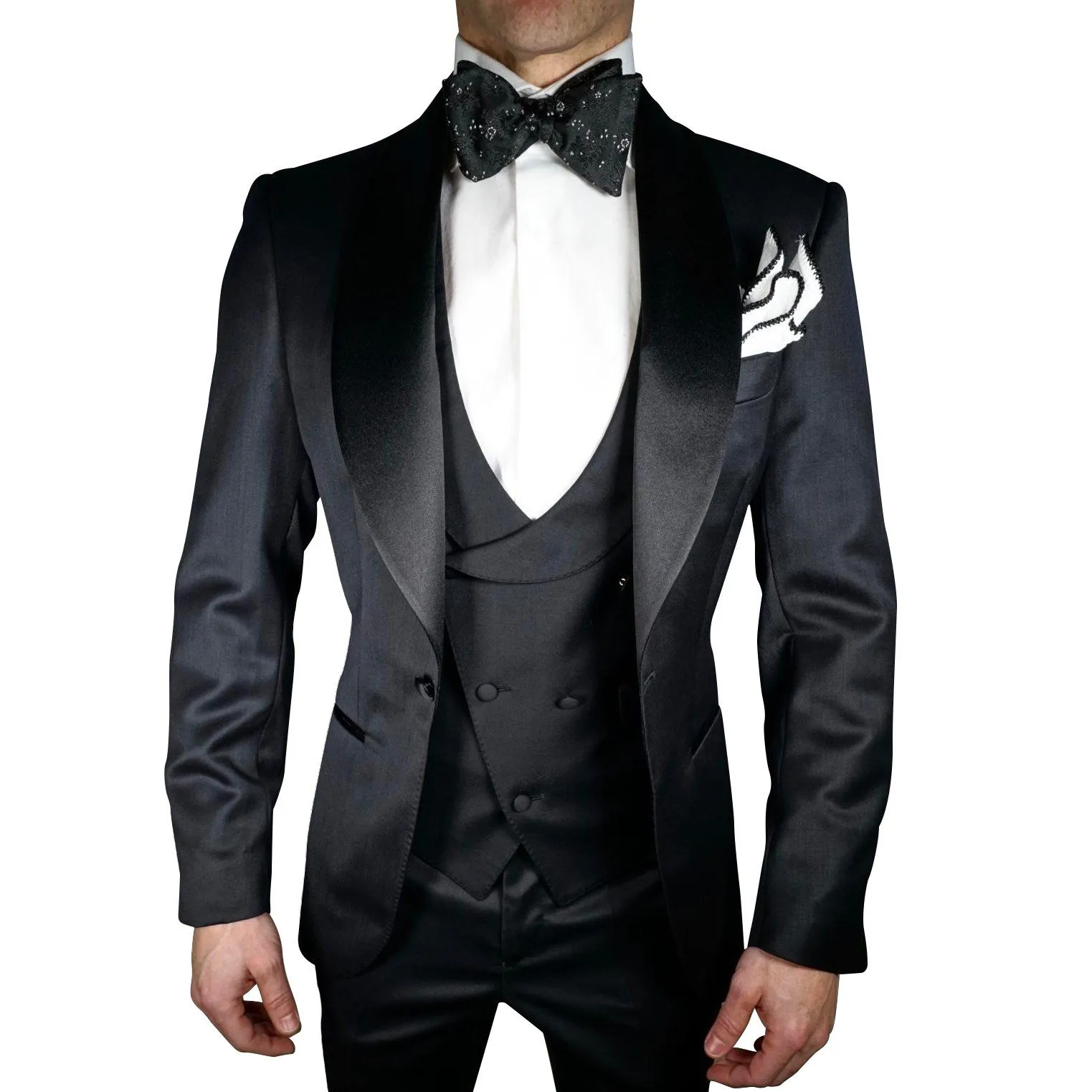 Black Fantasia Dinner Jacket @ The Vault sold by Sebastian Cruz Couture