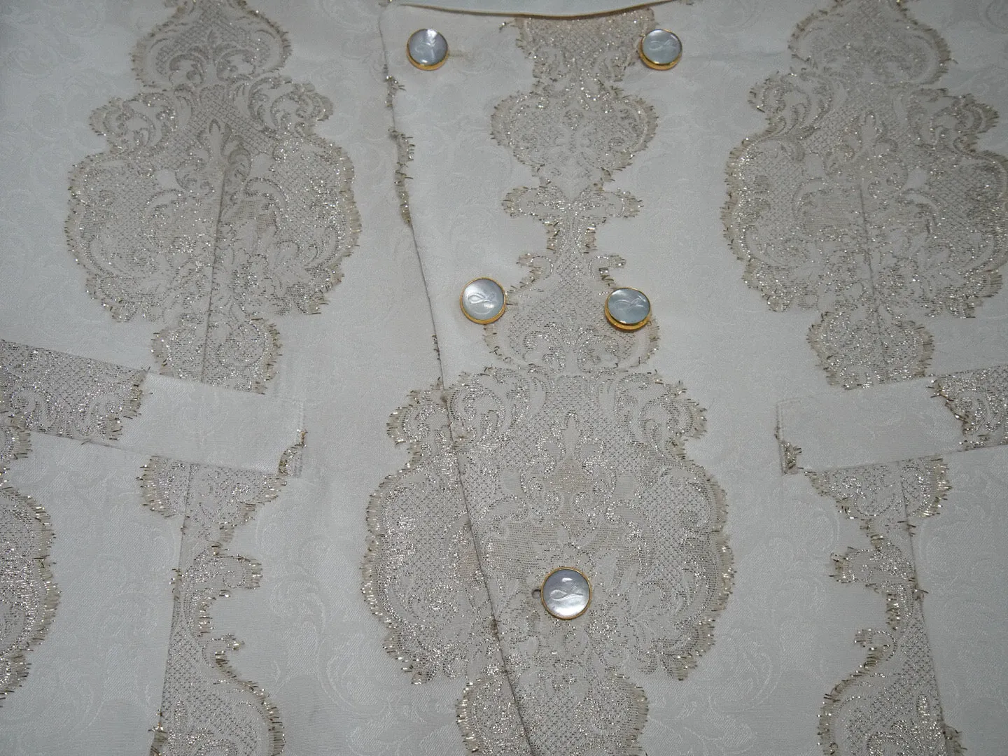 Vanilla Versaille Double Breasted Waistcoat @ The Vault sold by Sebastian Cruz Couture product image thumbnail 2