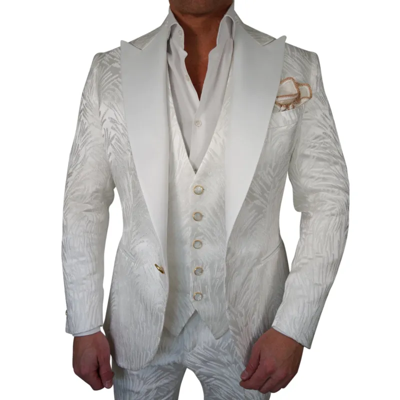 Bianco Pampa Jacket sold by Sebastian Cruz Couture