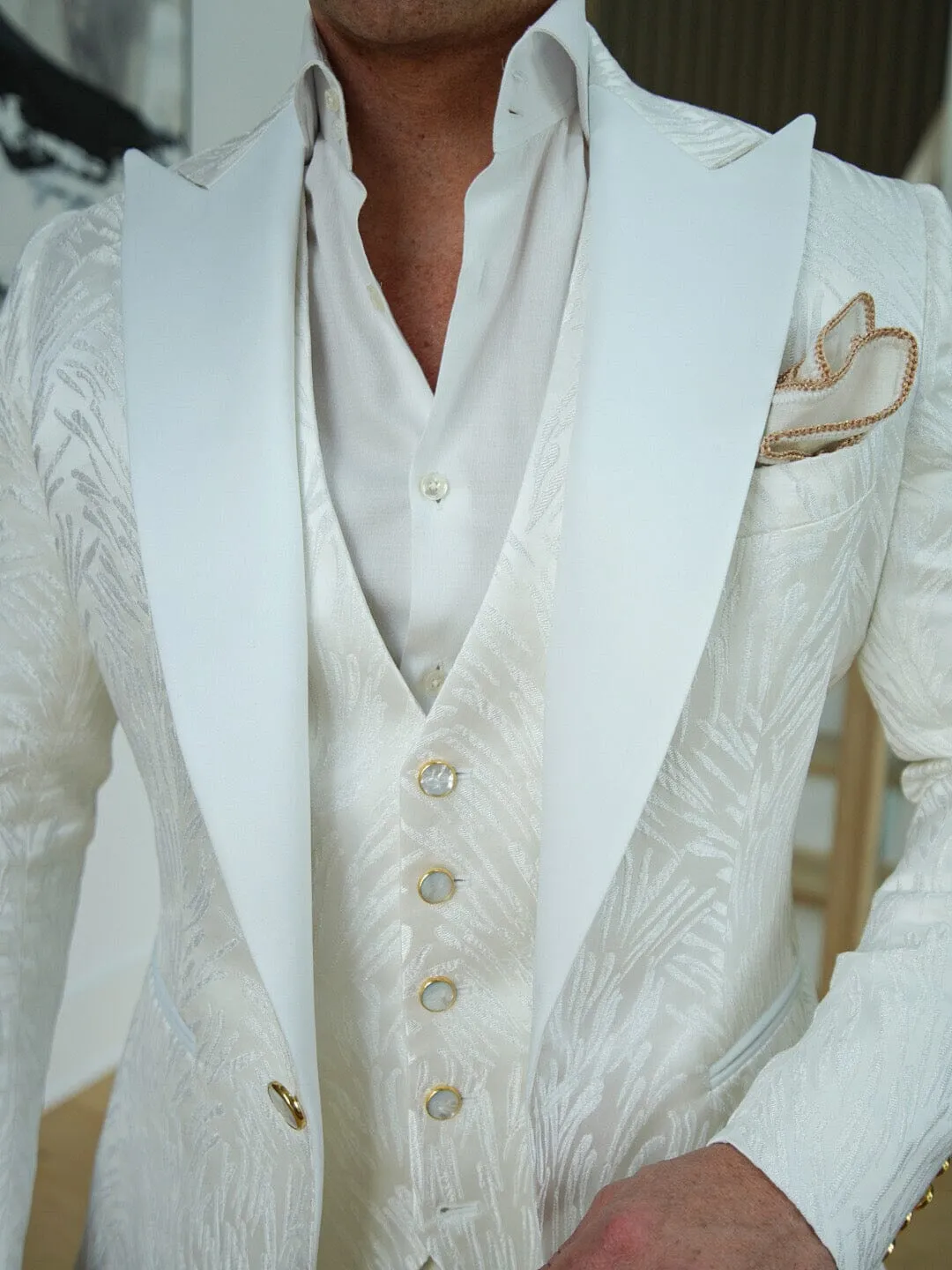 Bianco Pampa Jacket sold by Sebastian Cruz Couture product image thumbnail 2