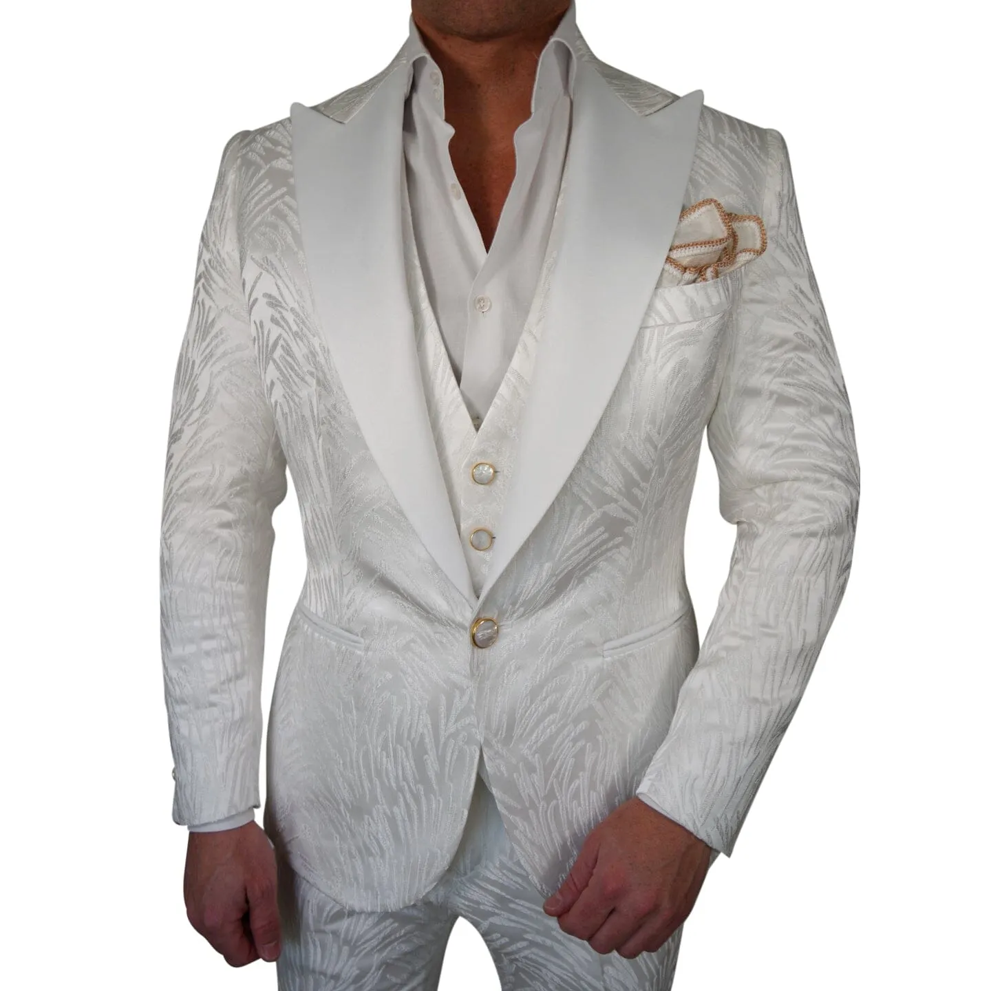 Bianco Pampa Jacket sold by Sebastian Cruz Couture product image thumbnail 3
