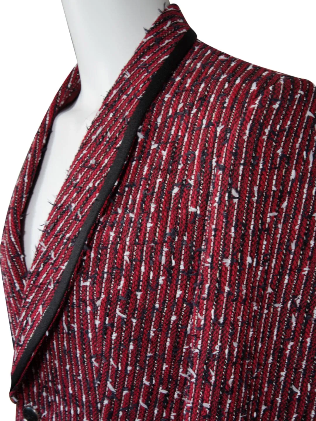 Ruby Boucle Smoking Jacket sold by Sebastian Cruz Couture product image thumbnail 5