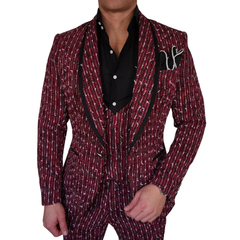 Ruby Boucle Smoking Jacket sold by Sebastian Cruz Couture
