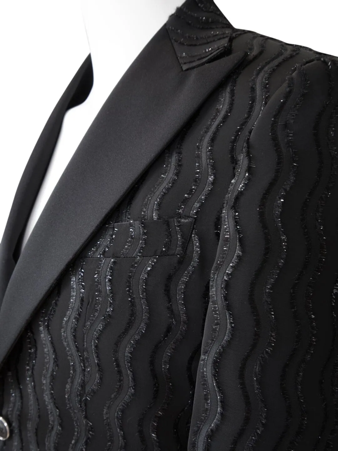 Rippled Inox Jacket sold by Sebastian Cruz Couture product image thumbnail 5