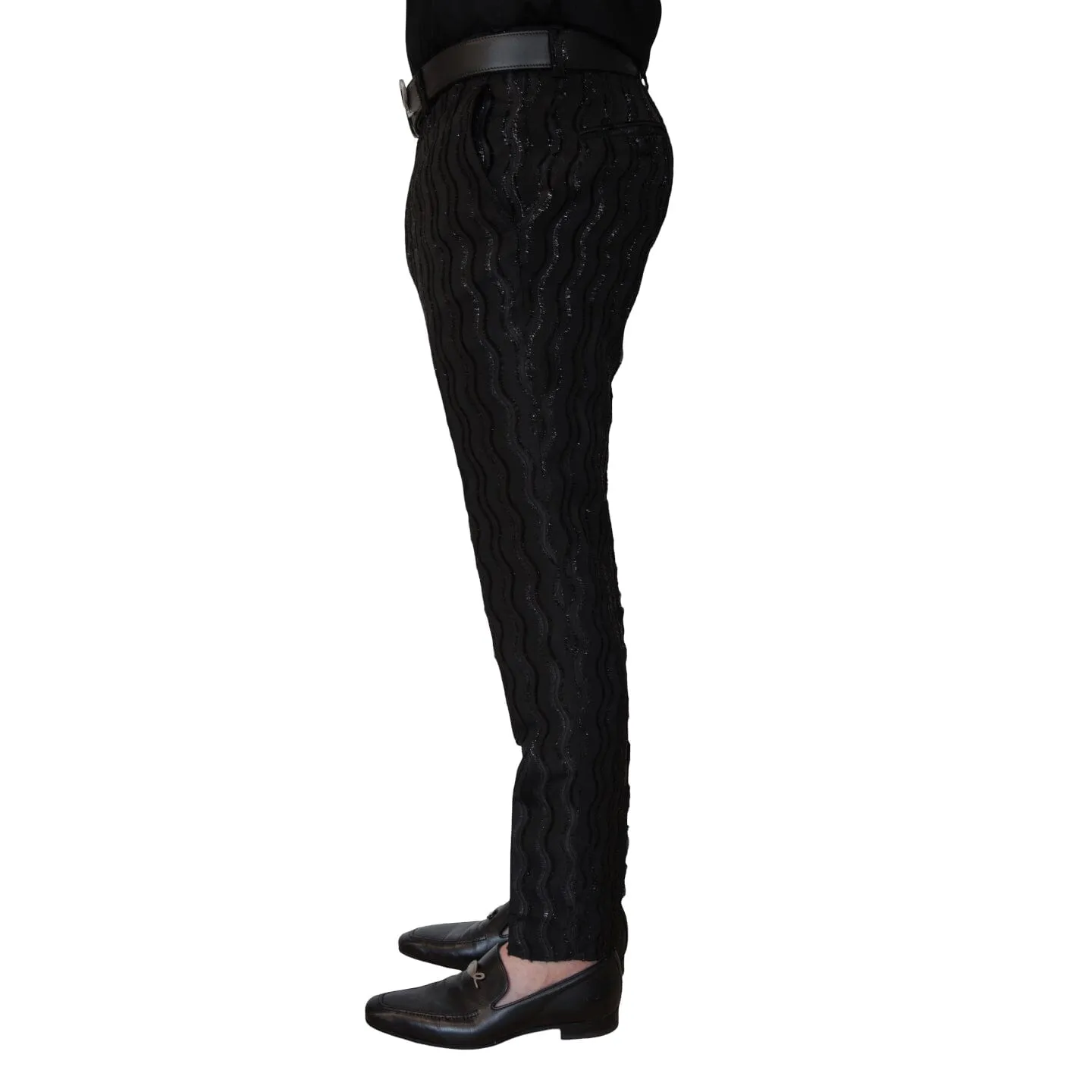 Rippled Inox Trousers sold by Sebastian Cruz Couture product image thumbnail 3