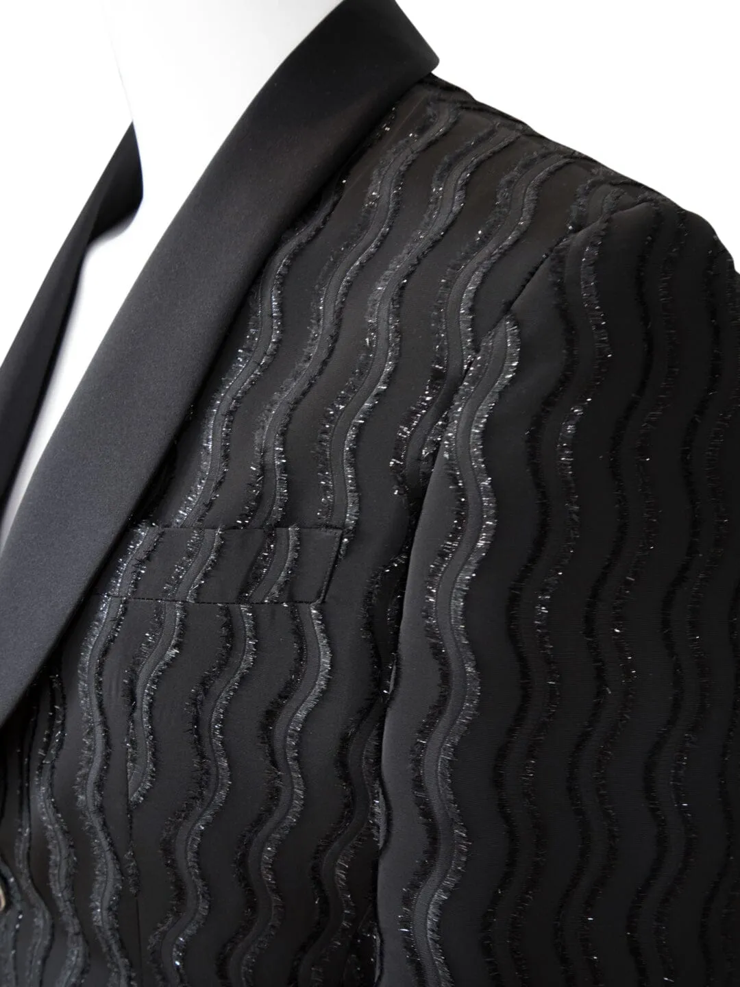 Rippled Inox Dinner Jacket sold by Sebastian Cruz Couture product image thumbnail 5