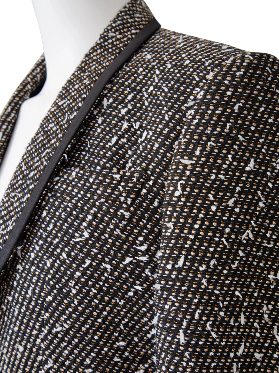 Tourmaline Boucle Smoking Jacket sold by Sebastian Cruz Couture product image thumbnail 5