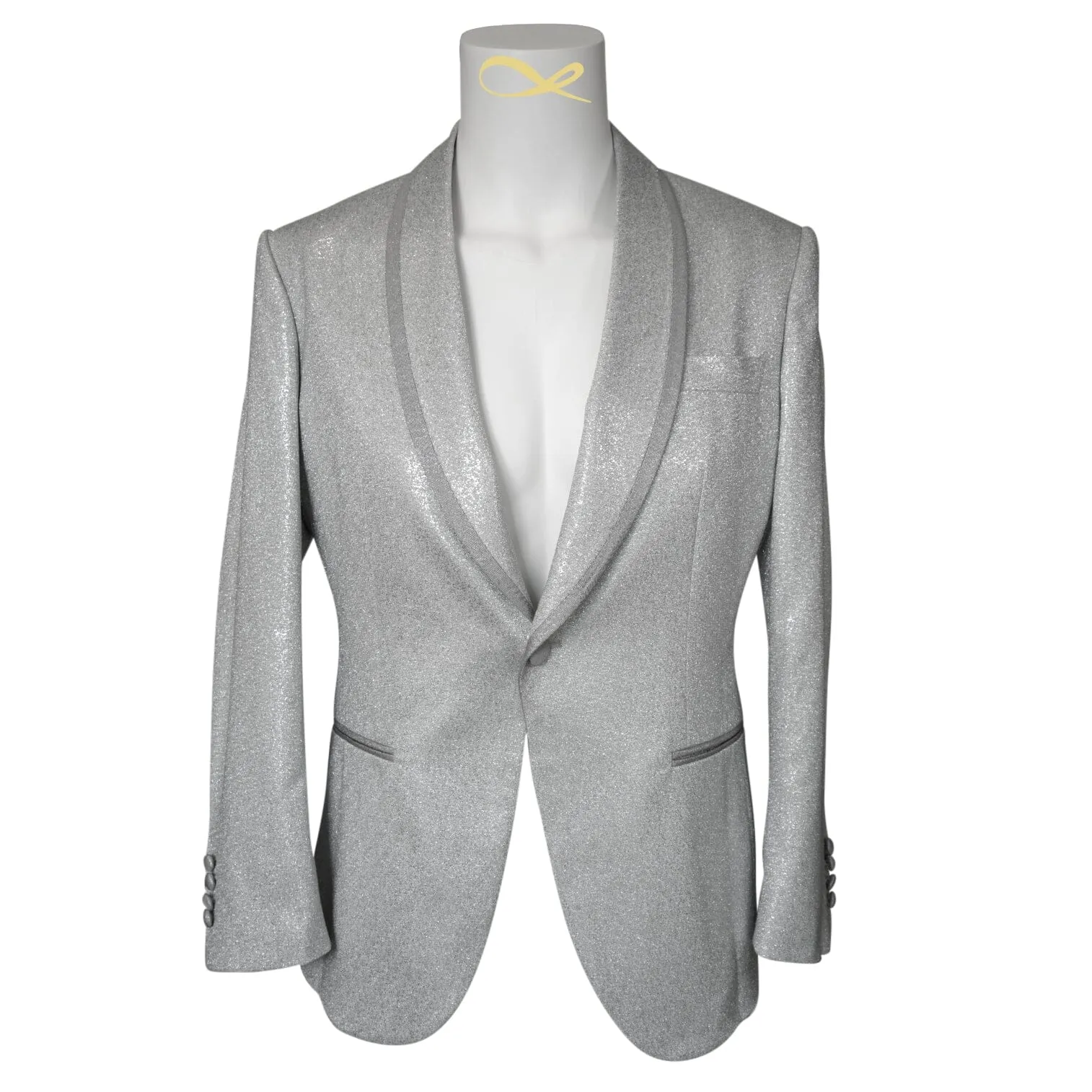 Palladium Lustro Dinner Jacket sold by Sebastian Cruz Couture product image thumbnail 4