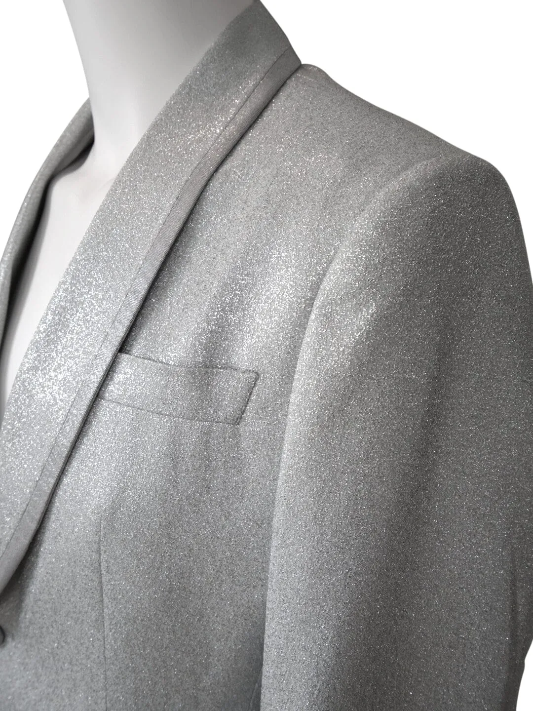 Palladium Lustro Dinner Jacket sold by Sebastian Cruz Couture product image thumbnail 5