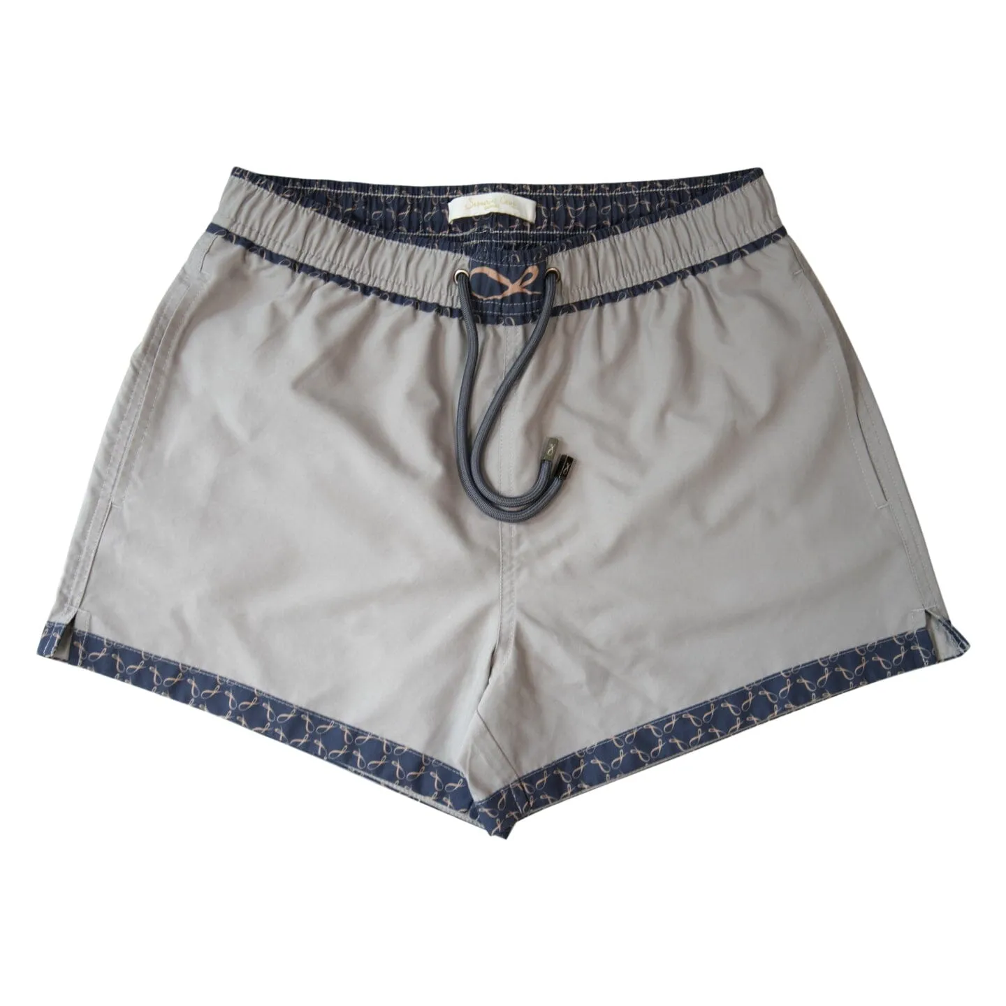 Grigio Signature Logo Euro Swim Trunks sold by Sebastian Cruz Couture product image thumbnail 3