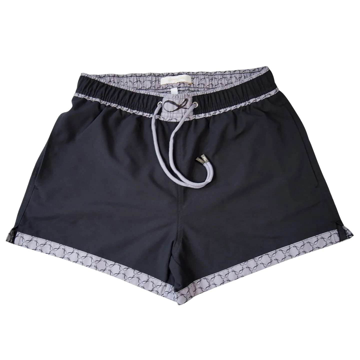 Nero Signature Logo Euro Swim Trunks sold by Sebastian Cruz Couture product image thumbnail 3