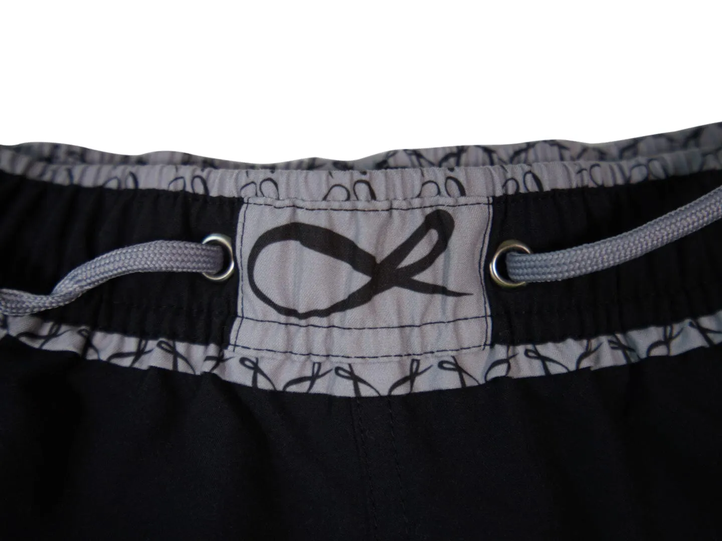 Nero Signature Logo Euro Swim Trunks sold by Sebastian Cruz Couture product image thumbnail 4