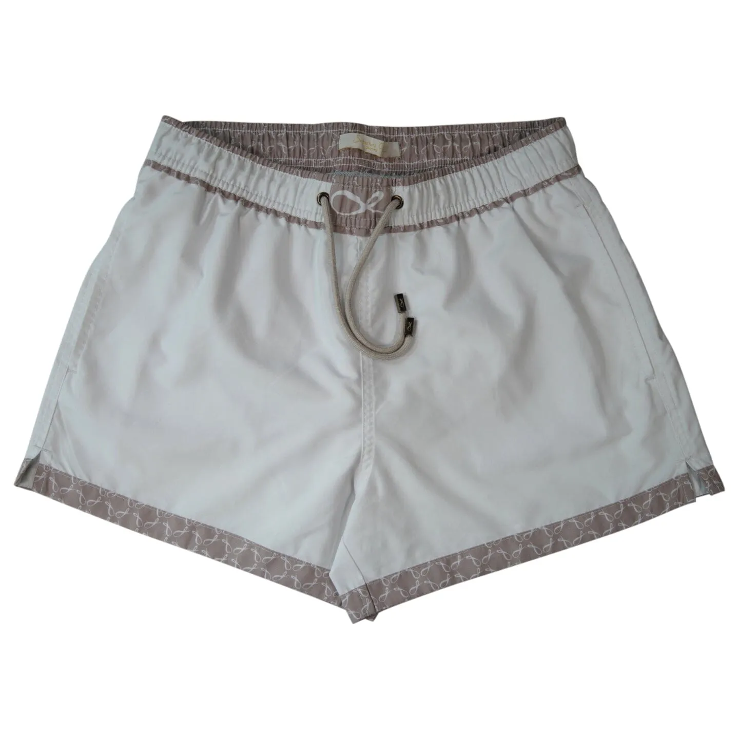 Bianco Signature Logo Euro Swim Trunks sold by Sebastian Cruz Couture product image thumbnail 3