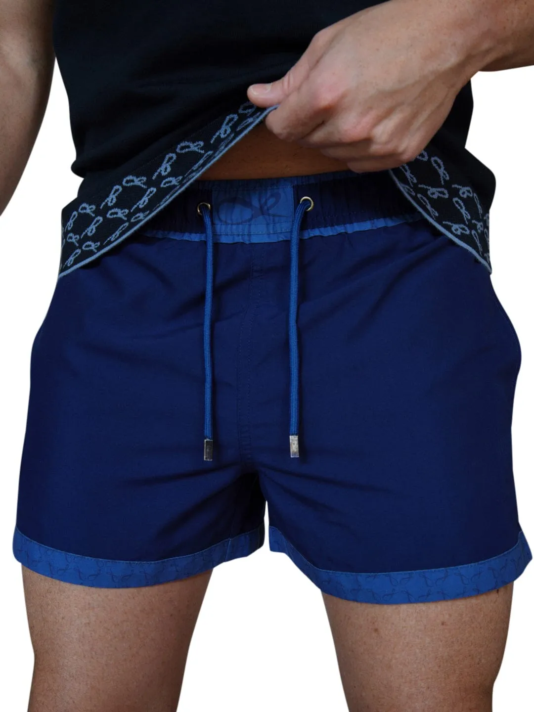 Marina Signature Logo Euro Swim Trunks sold by Sebastian Cruz Couture