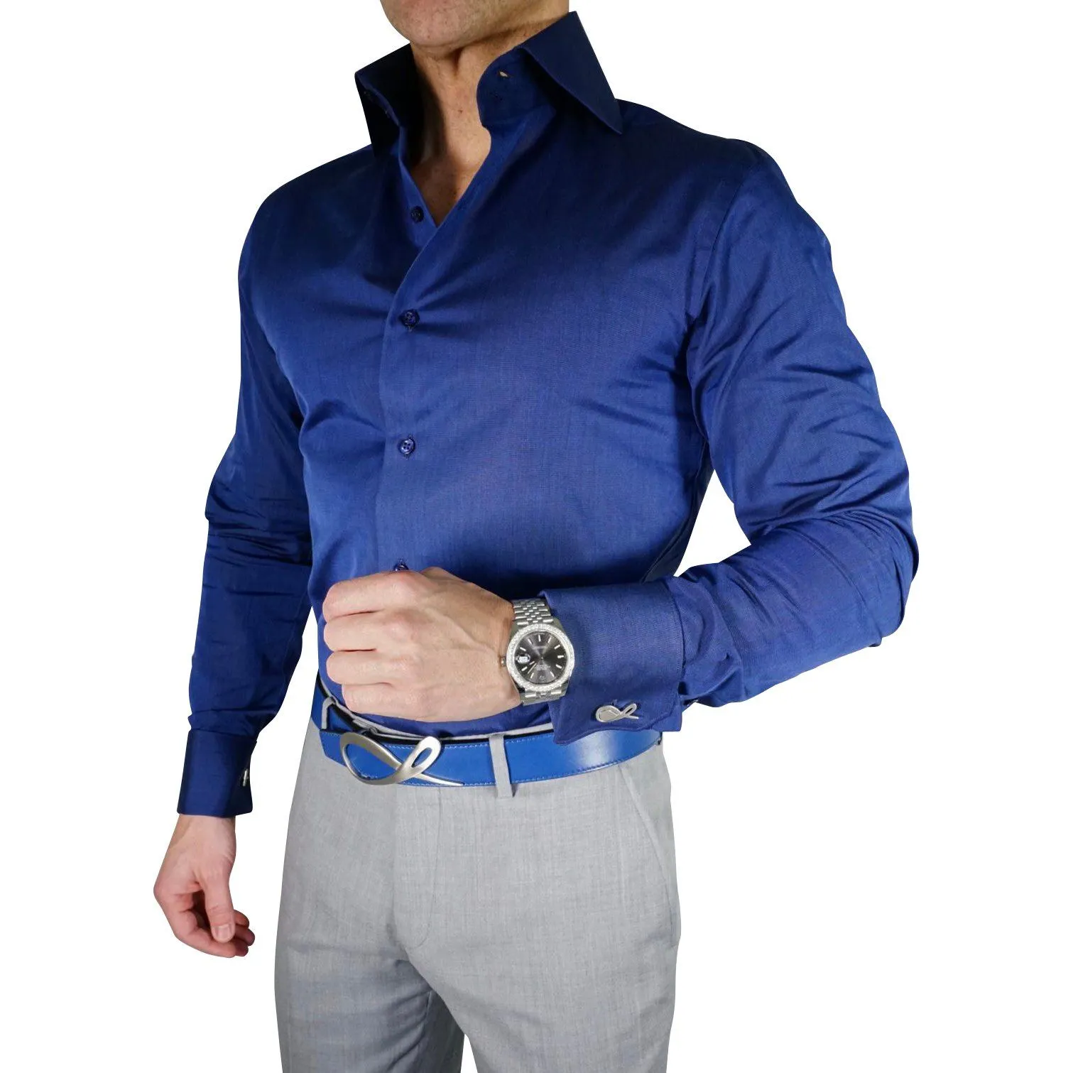 Midnight Oxford Dress Shirt @ The Vault sold by Sebastian Cruz Couture