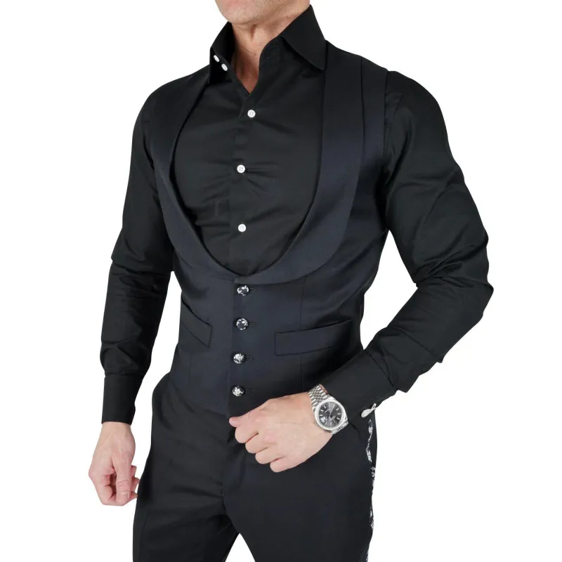 Black Gypso Cavallo Waistcoat @ The Vault sold by Sebastian Cruz Couture