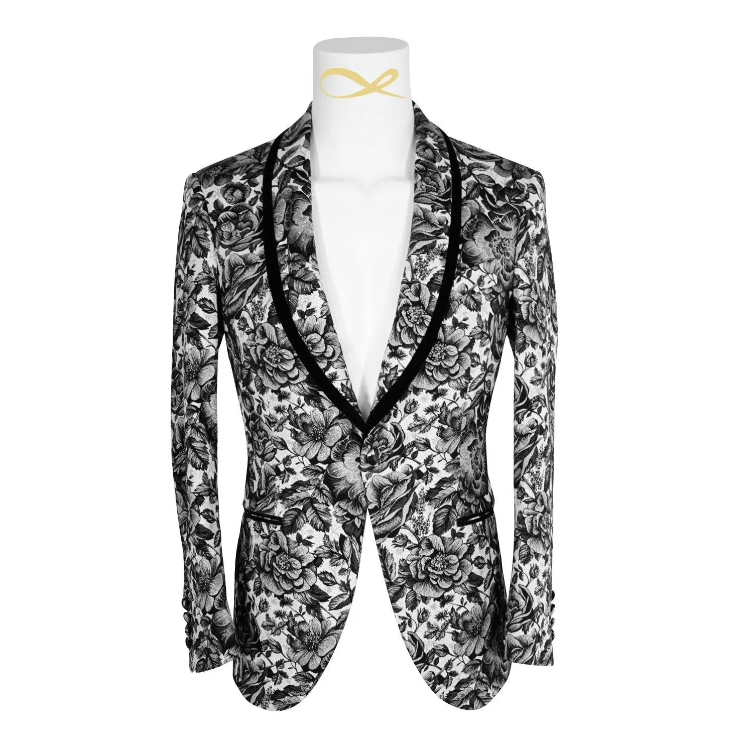 Nero Rosa Dinner Jacket @ The Vault sold by Sebastian Cruz Couture product image thumbnail 4