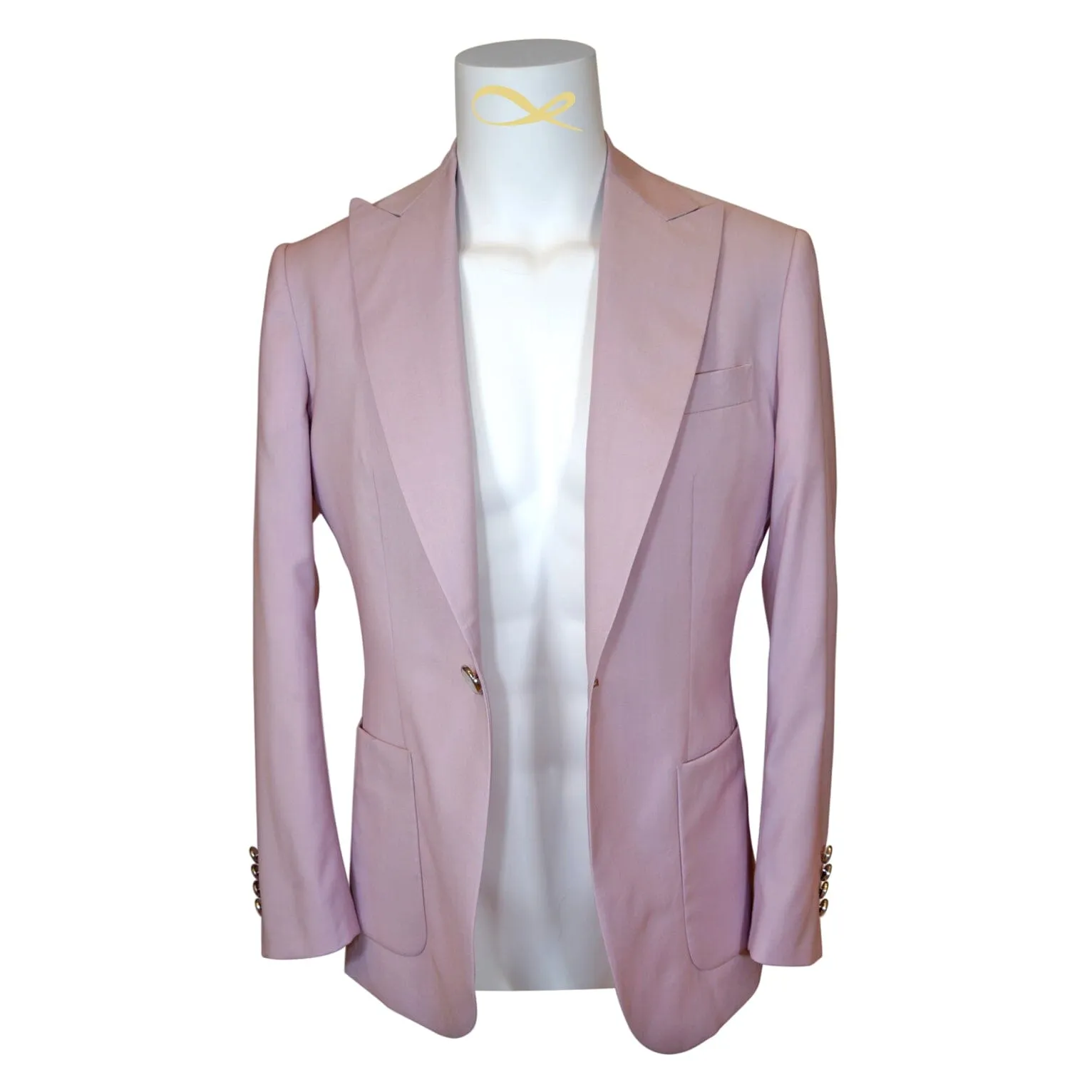 Blush Crespo Hampton Jacket sold by Sebastian Cruz Couture product image thumbnail 4