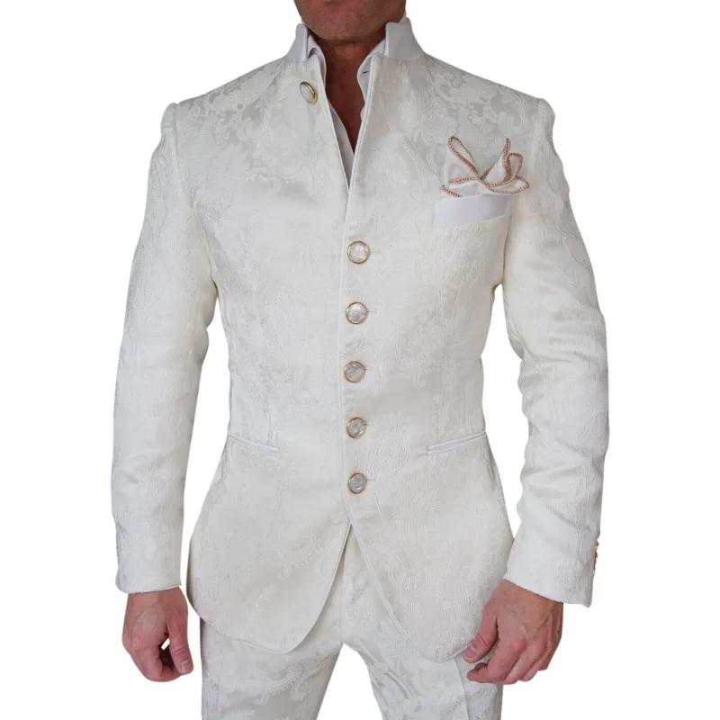 Vanilla Vittoriana Mandani Jacket made by Sebastian Cruz Couture