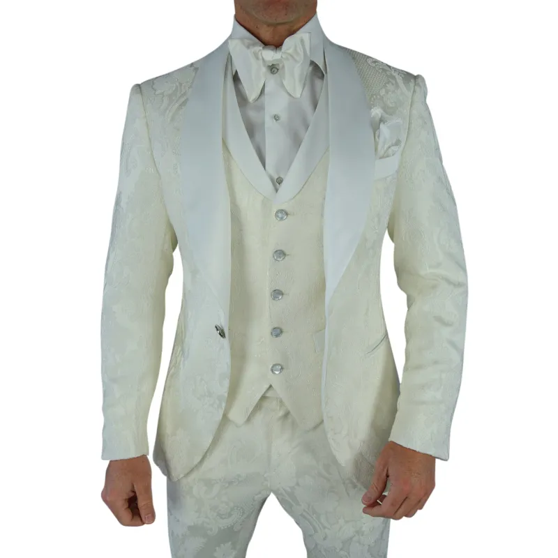 Vanilla Vittoriana Dinner Jacket sold by Sebastian Cruz Couture