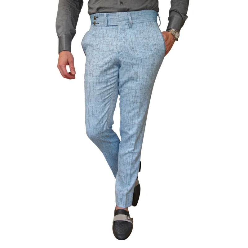 Azzurro Titanium Trousers @ The Vault sold by Sebastian Cruz Couture