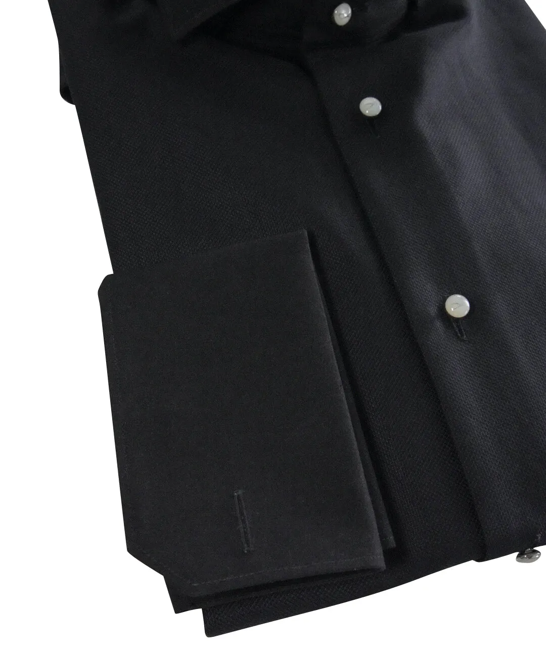 Black Classico Signature Tuxedo Shirt @ The Vault sold by Sebastian Cruz Couture product image thumbnail 4
