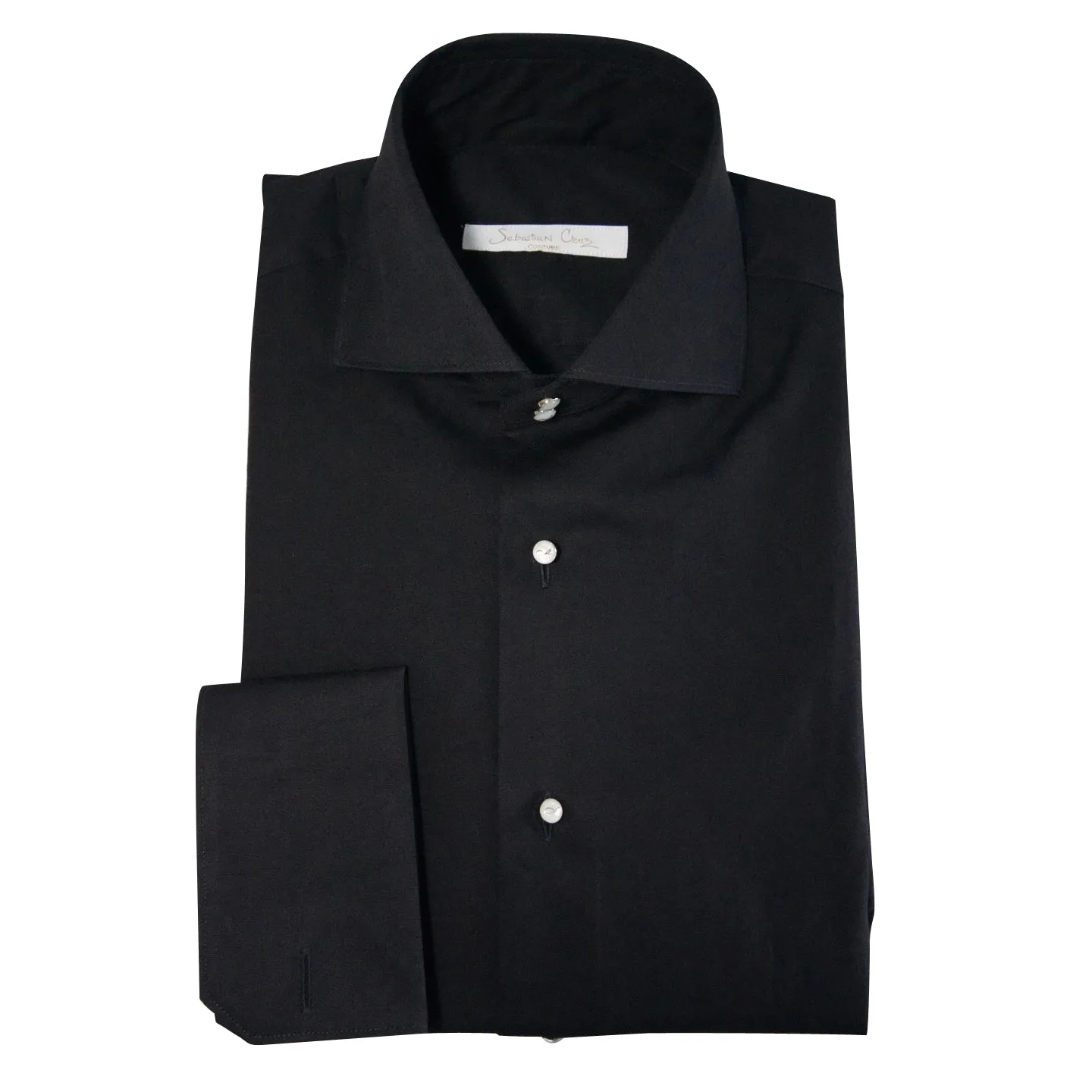 Black Classico Signature Tuxedo Shirt @ The Vault sold by Sebastian Cruz Couture product image thumbnail 3