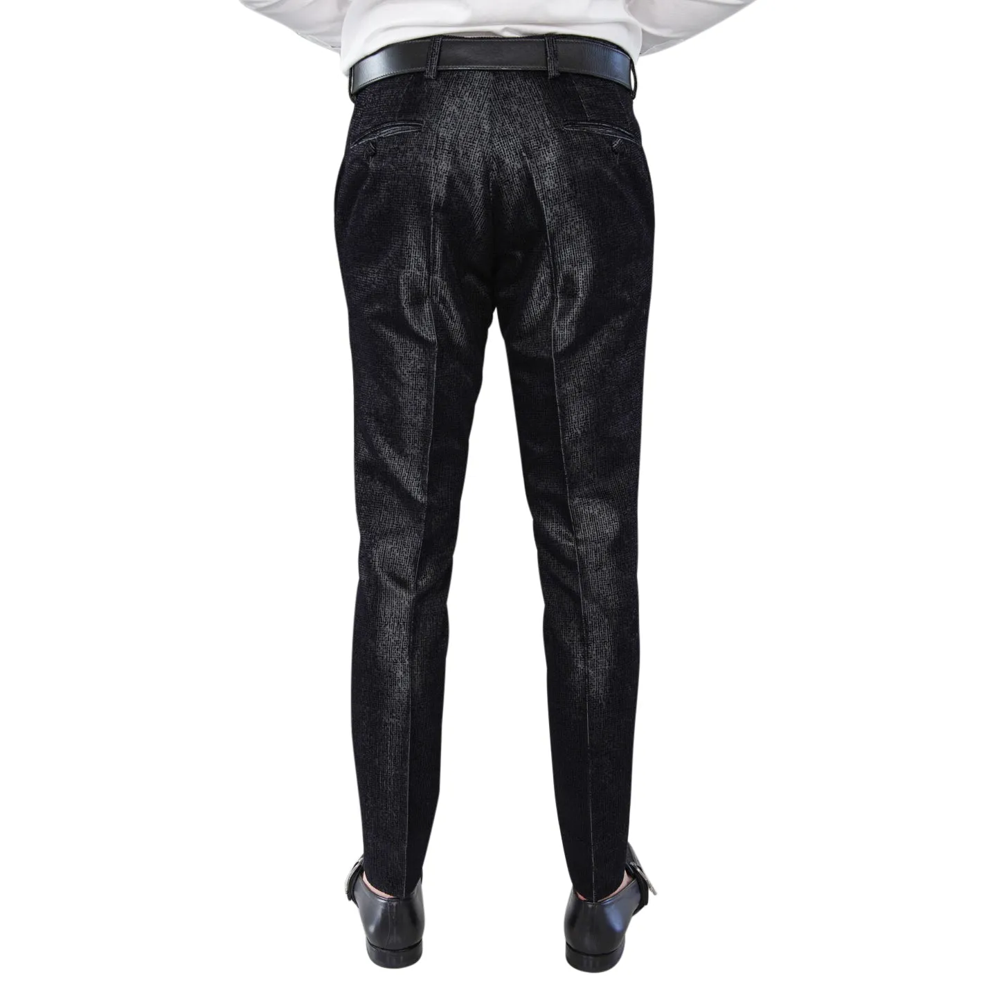 Black Velluto Trousers @ The Vault sold by Sebastian Cruz Couture product image thumbnail 4