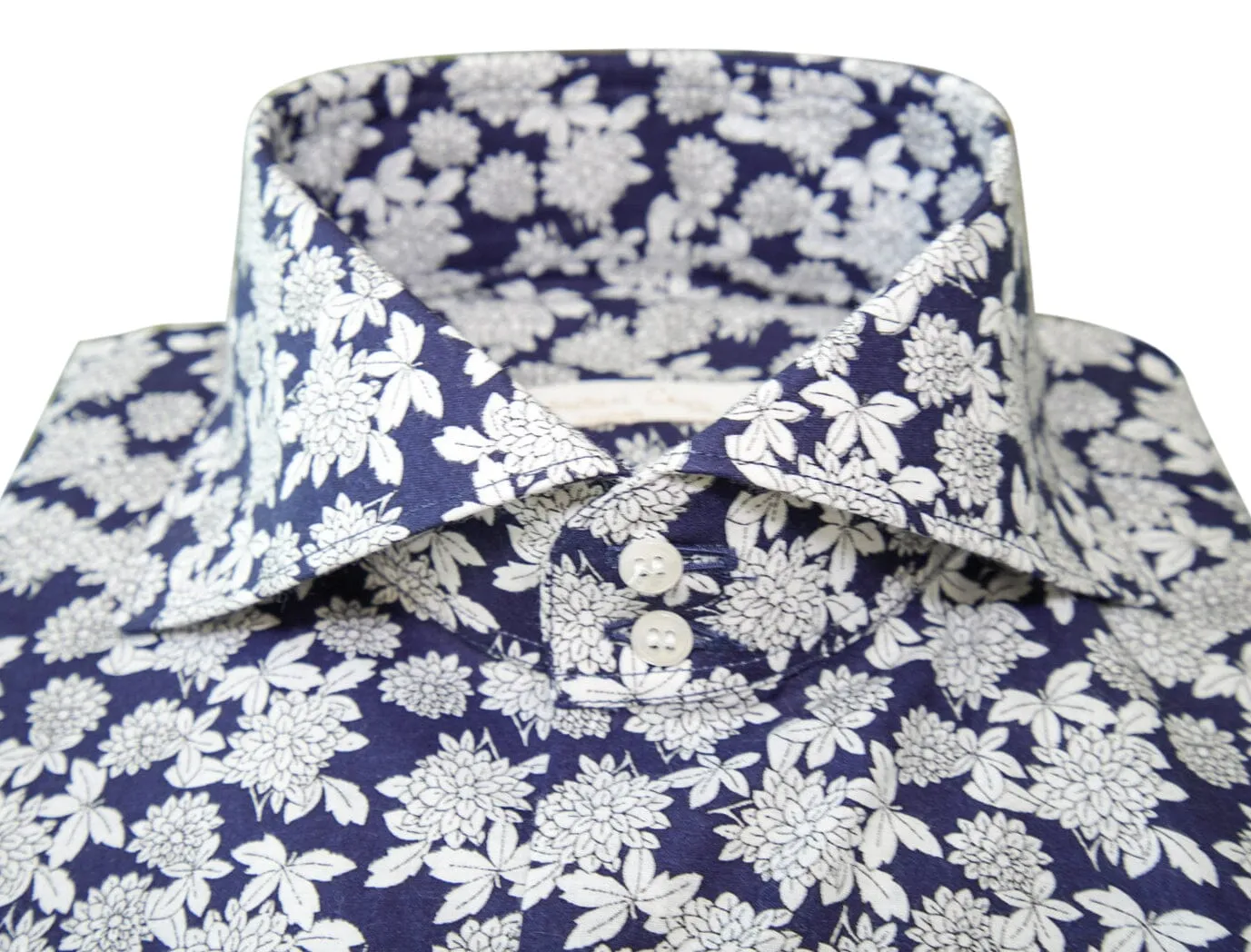 Navy Dahlia Dress Shirt @ The Vault sold by Sebastian Cruz Couture product image thumbnail 3