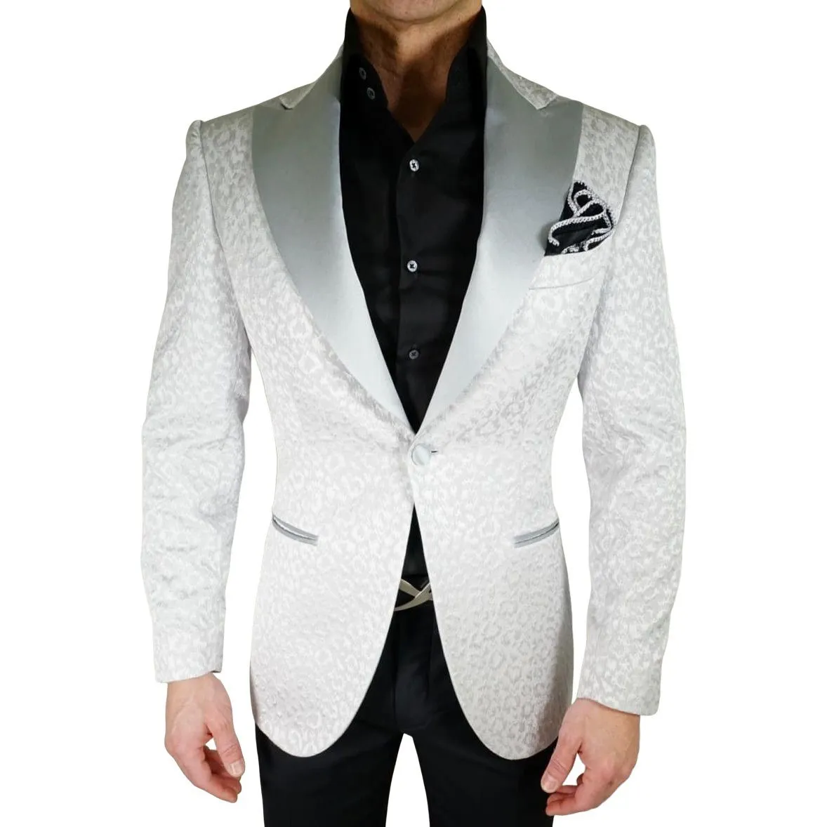 Silver Ghepardo Jacket sold by Sebastian Cruz Couture