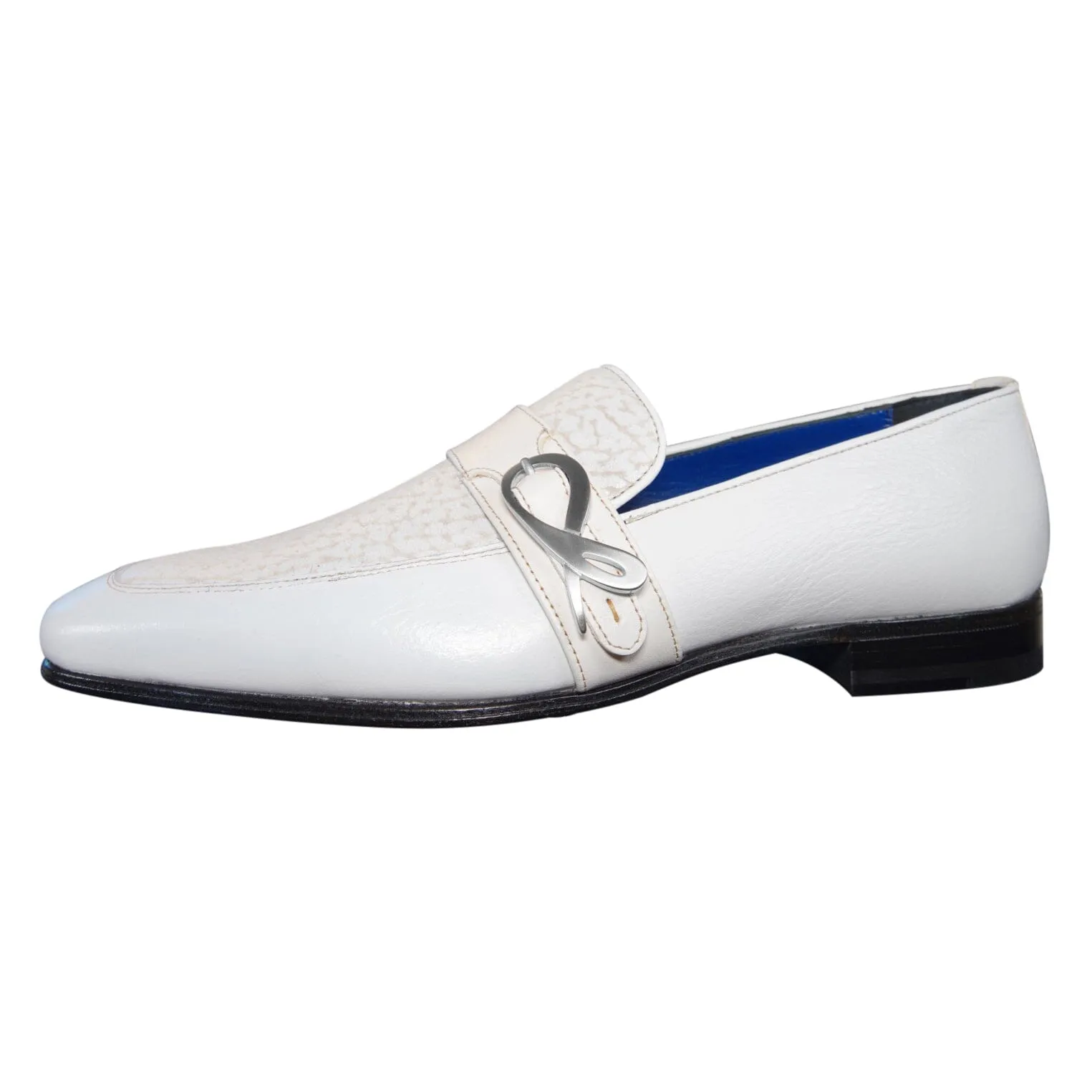 White Piega Monk Silver Loafer sold by Sebastian Cruz Couture product image thumbnail 5