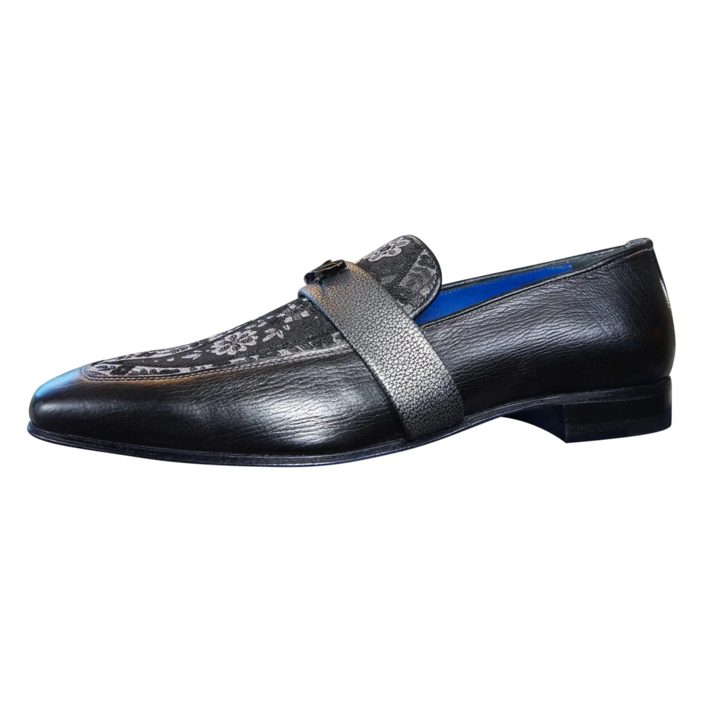 Nero Gunmetal Paisley Loafer sold by Sebastian Cruz Couture product image thumbnail 5
