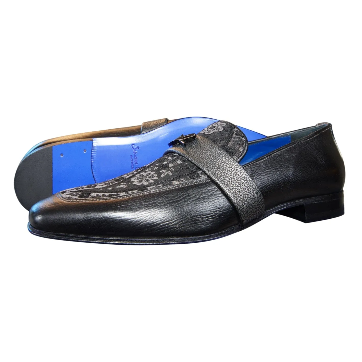 Nero Gunmetal Paisley Loafer sold by Sebastian Cruz Couture product image thumbnail 4