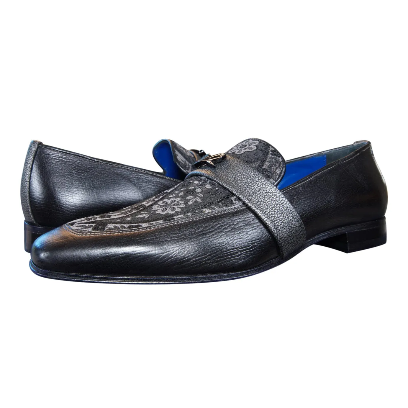 Nero Gunmetal Paisley Loafer sold by Sebastian Cruz Couture product image thumbnail 3