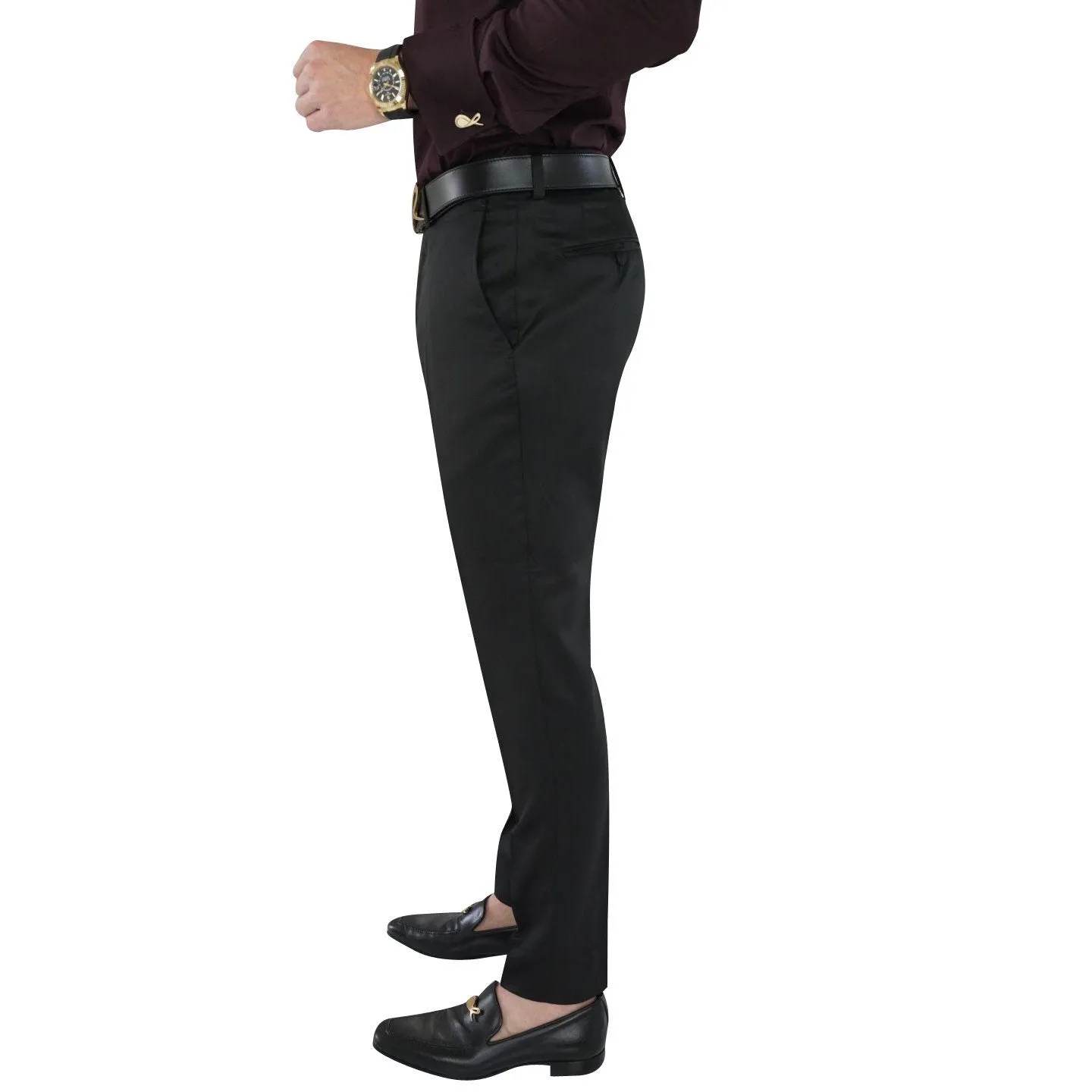 Black Lucentezza Trousers @ The Vault sold by Sebastian Cruz Couture product image thumbnail 3
