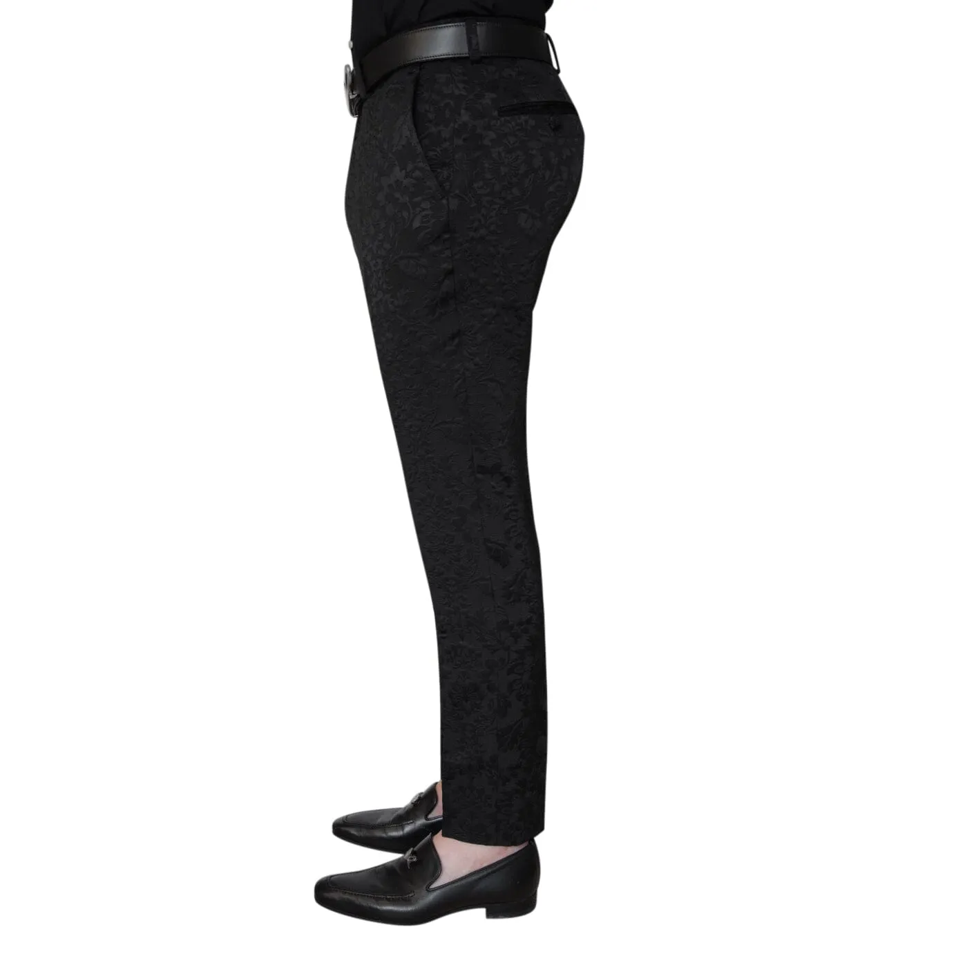 Black Fiore Trousers sold by Sebastian Cruz Couture product image thumbnail 3