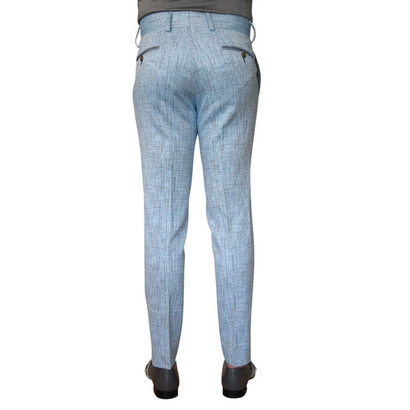 Azzurro Titanium Trousers sold by Sebastian Cruz Couture product image thumbnail 4