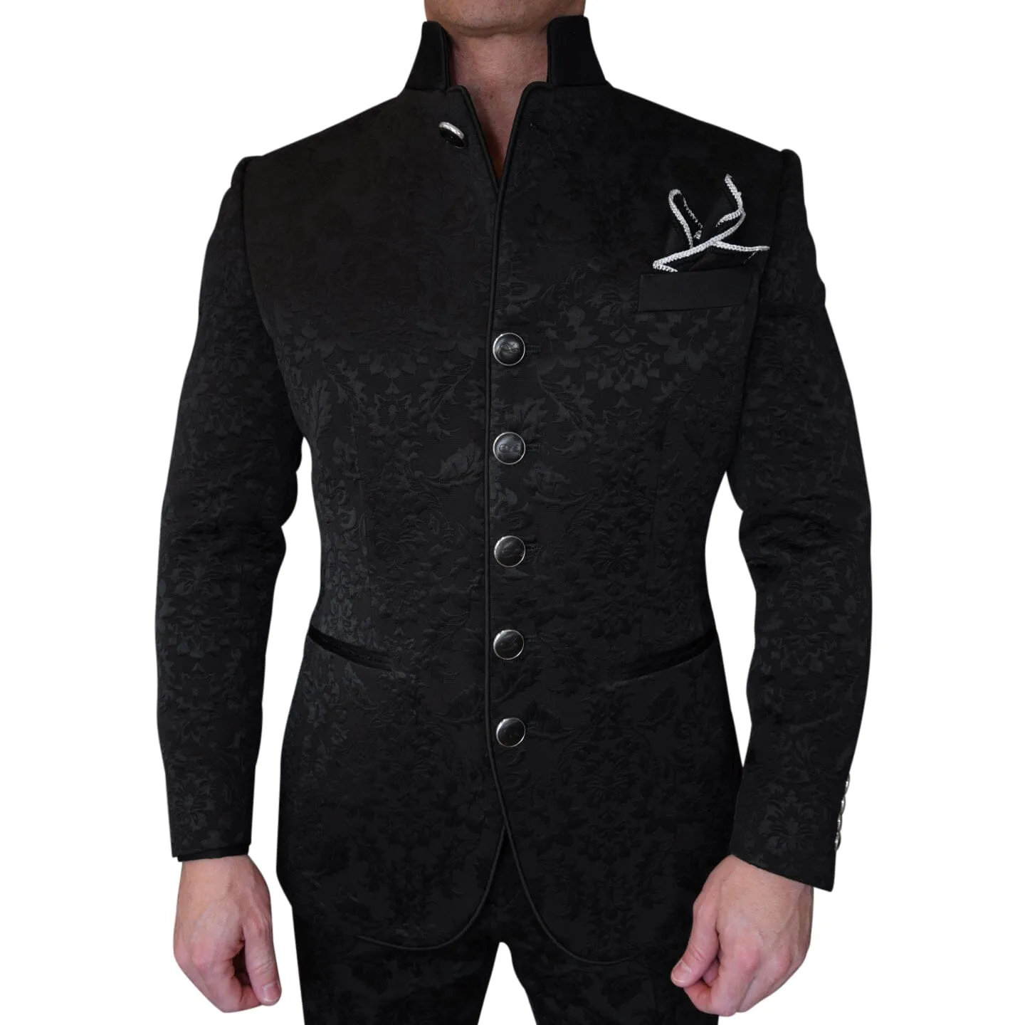 Black Fiore Mandani Jacket sold by Sebastian Cruz Couture product image thumbnail 3