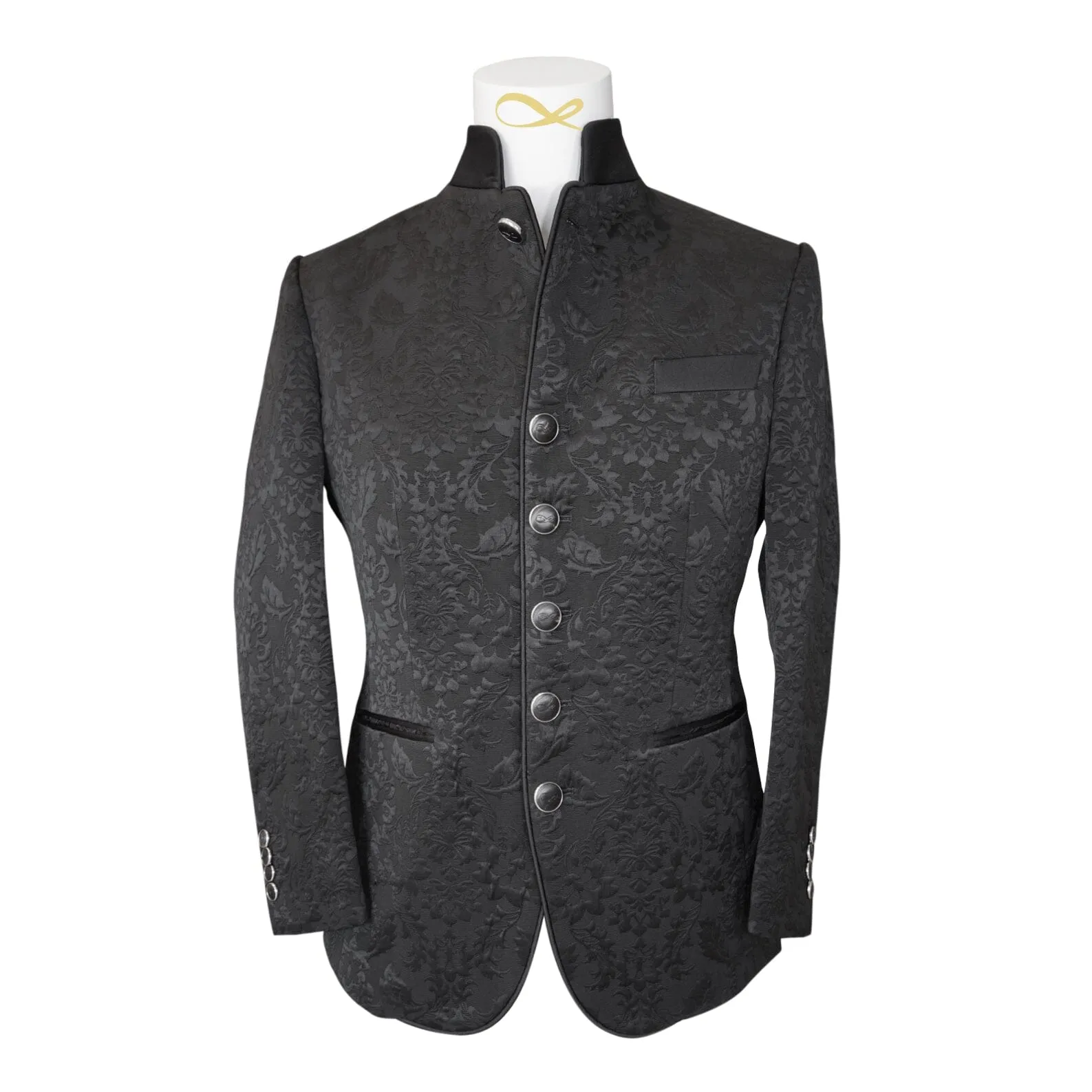 Black Fiore Mandani Jacket sold by Sebastian Cruz Couture product image thumbnail 4