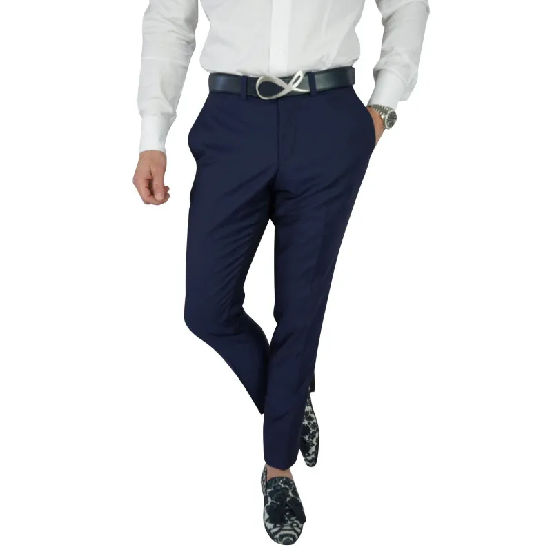 Navy Blue Evento Trousers @ The Vault made by Sebastian Cruz Couture