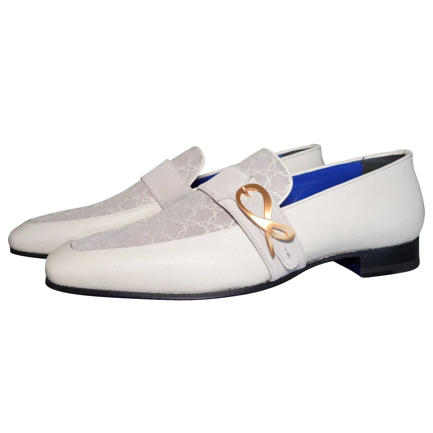 Tortora Logo Monk Strap Loafer With Rose Gold Buckle @ The Vault sold by Sebastian Cruz Couture product image thumbnail 3