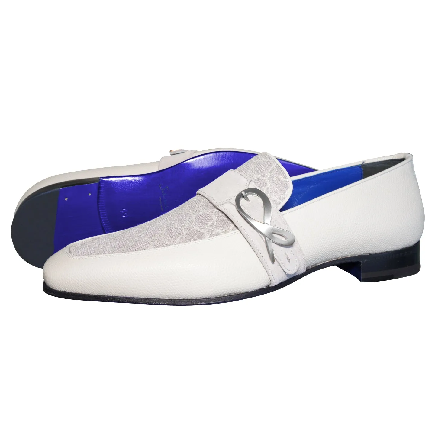 Tortora Logo Monk Strap Loafer With Silver Buckle @ The Vault sold by Sebastian Cruz Couture product image thumbnail 2