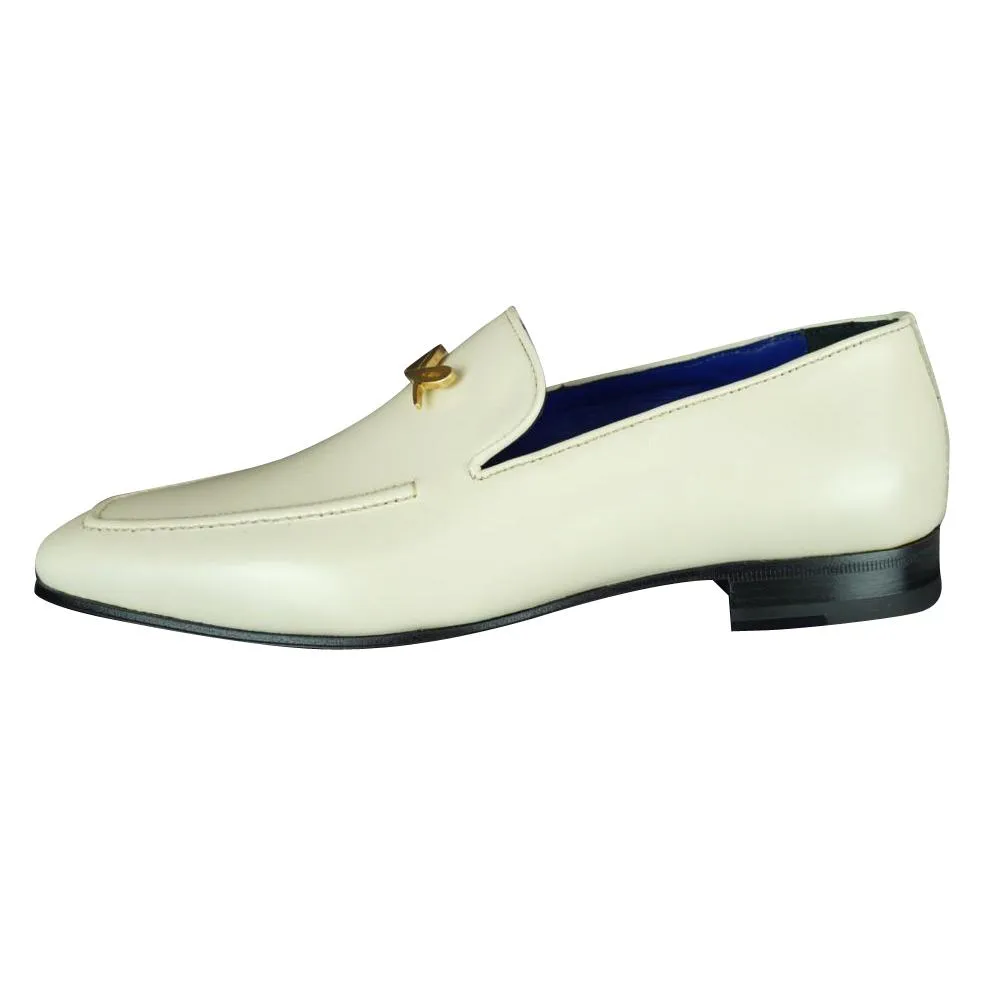 Classica Mascarpone With Yellow Gold Gold Hardware Leather Loafers @ The Vault sold by Sebastian Cruz Couture product image thumbnail 5