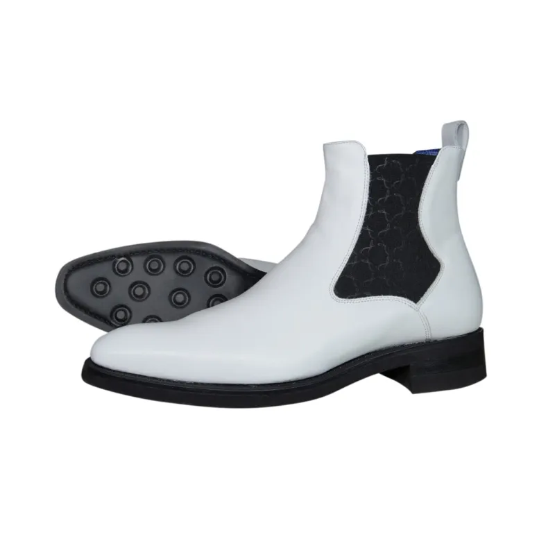 Bianco Chelsea Boots @ The Vault sold by Sebastian Cruz Couture
